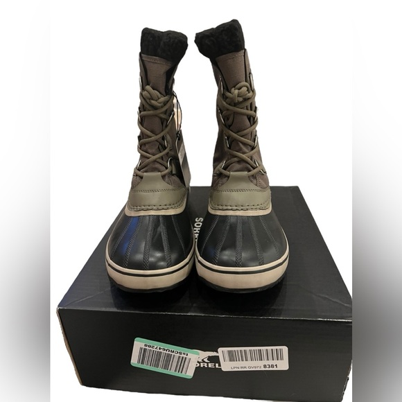 NWT Sorel Men’s 1964 PAC Nylon Waterproof Snow Boots in Sage/Dark Moss size 8.5 - Picture 7 of 11